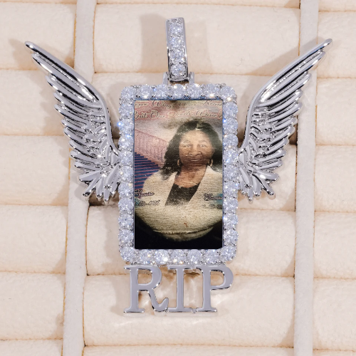 RIP WING 3D CUSTOM PICTURE PENDANT