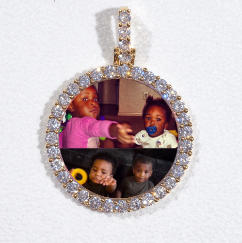 3D CIRCLE CUSTOM PICTURE PENDANT SMALL SIZE