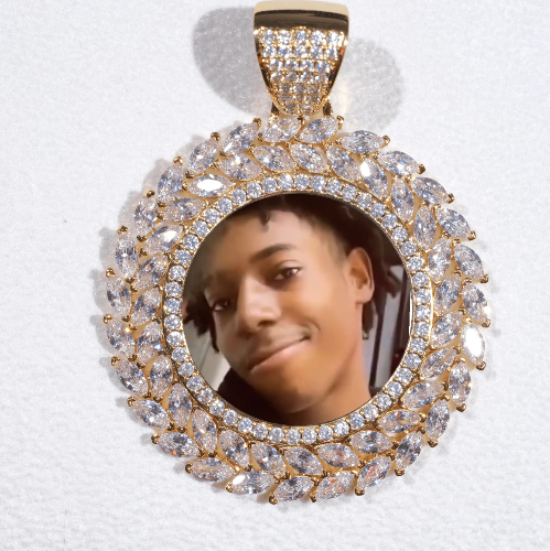 Large 3D Wheat Ear Custom Picture Pendant