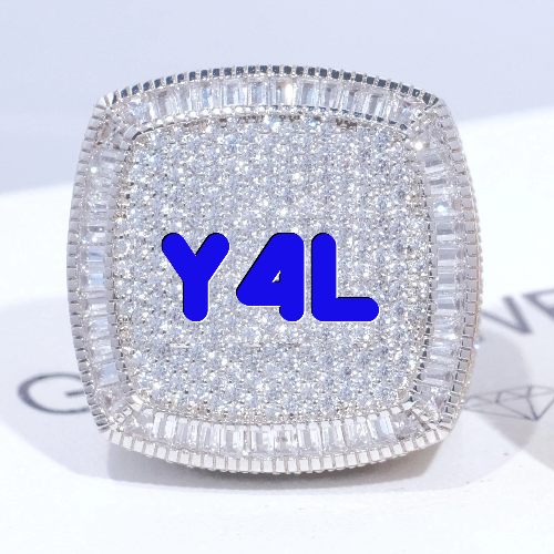 CUSTOM LETTER 3D ICED RING