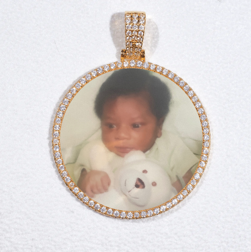 MEDIUM 3D CIRCLE CUSTOM PICTURE PENDANT