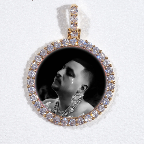 3D CIRCLE CUSTOM PICTURE PENDANT SMALL SIZE