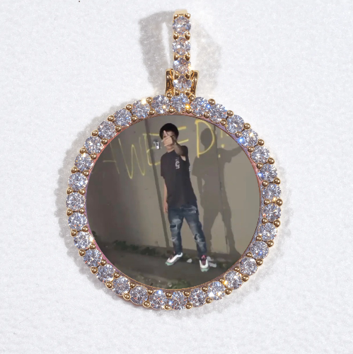 3D CIRCLE CUSTOM PICTURE PENDANT SMALL SIZE