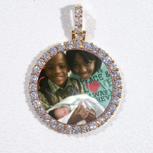 3D CIRCLE CUSTOM PICTURE PENDANT SMALL SIZE
