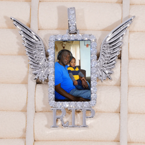 RIP WING 3D CUSTOM PICTURE PENDANT