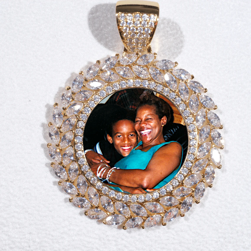 Large 3D Wheat Ear Custom Picture Pendant
