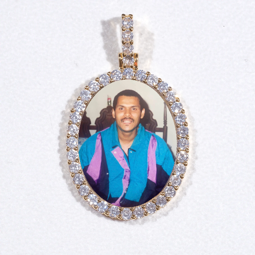 3D Oval Custom Picture Pendant
