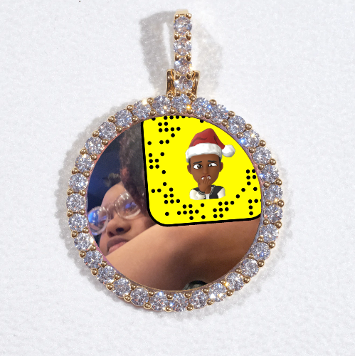 3D CIRCLE CUSTOM PICTURE PENDANT SMALL SIZE