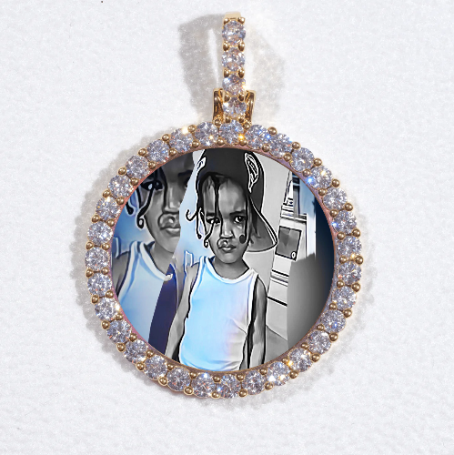 3D CIRCLE CUSTOM PICTURE PENDANT SMALL SIZE