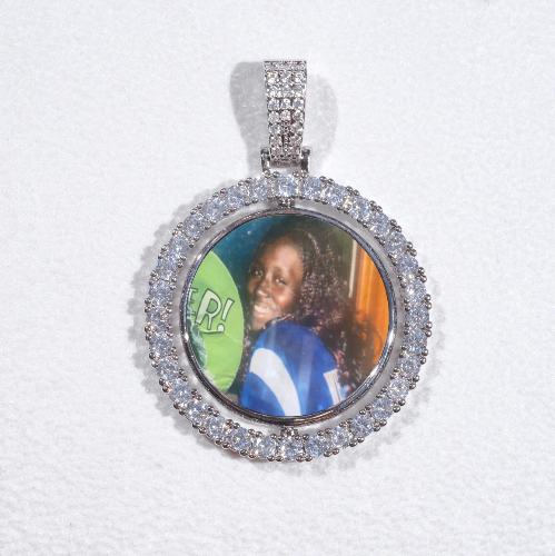 3D Spinning 2-Faced Custom Picture Pendant