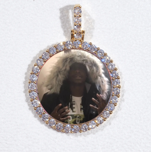 3D CIRCLE CUSTOM PICTURE PENDANT SMALL SIZE