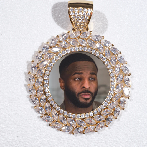Large 3D Wheat Ear Custom Picture Pendant