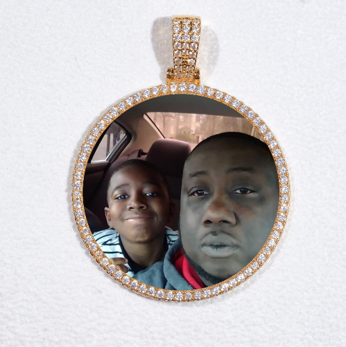 MEDIUM 3D CIRCLE CUSTOM PICTURE PENDANT