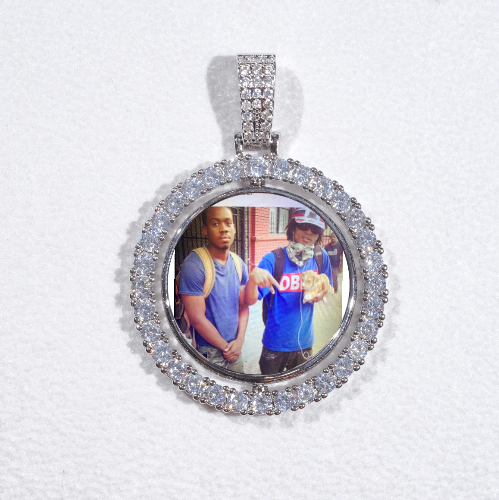 3D Spinning 2-Faced Custom Picture Pendant