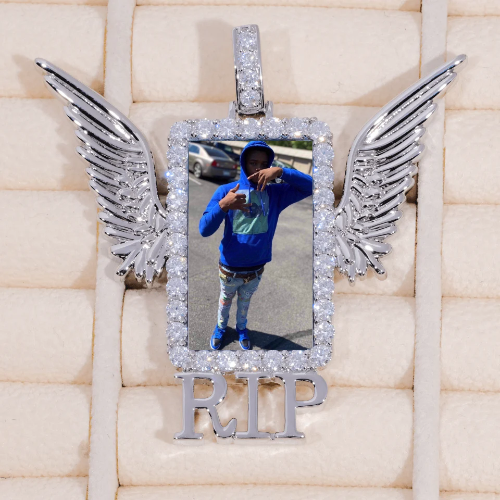 RIP WING 3D CUSTOM PICTURE PENDANT