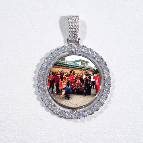 3D Spinning 2-Faced Custom Picture Pendant