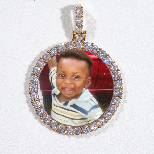 3D CIRCLE CUSTOM PICTURE PENDANT SMALL SIZE