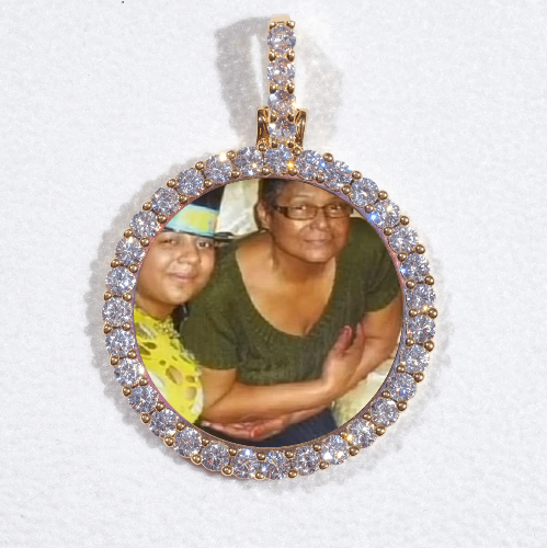 3D CIRCLE CUSTOM PICTURE PENDANT SMALL SIZE