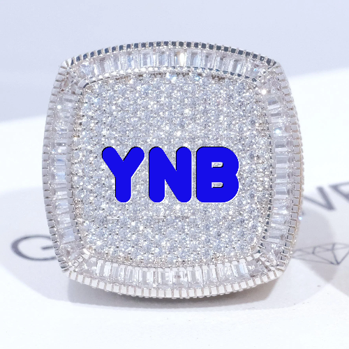CUSTOM LETTER 3D ICED RING