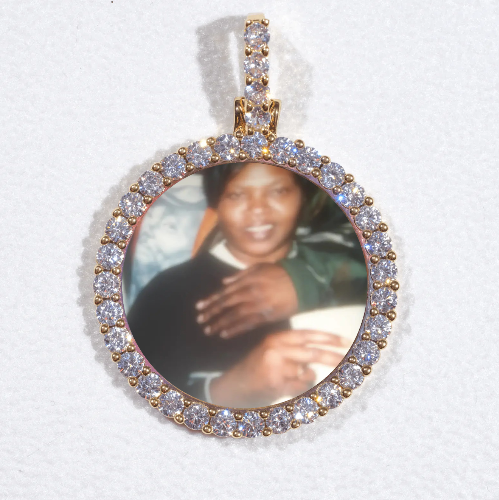3D CIRCLE CUSTOM PICTURE PENDANT SMALL SIZE