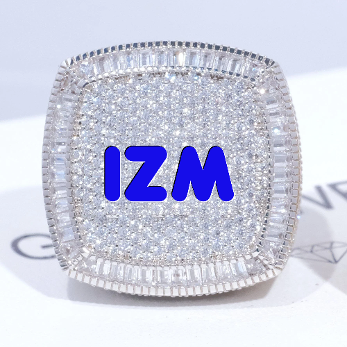 CUSTOM LETTER 3D ICED RING