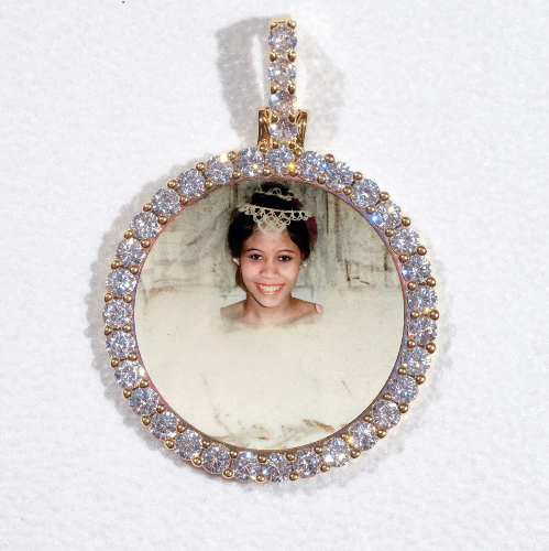 3D CIRCLE CUSTOM PICTURE PENDANT SMALL SIZE