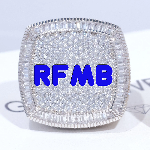 CUSTOM LETTER 3D ICED RING
