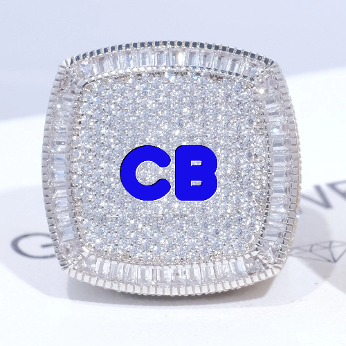 CUSTOM LETTER 3D ICED RING