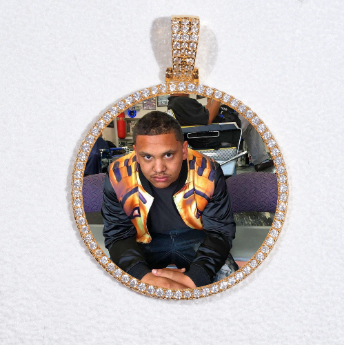 MEDIUM 3D CIRCLE CUSTOM PICTURE PENDANT