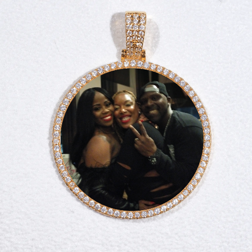 MEDIUM 3D CIRCLE CUSTOM PICTURE PENDANT