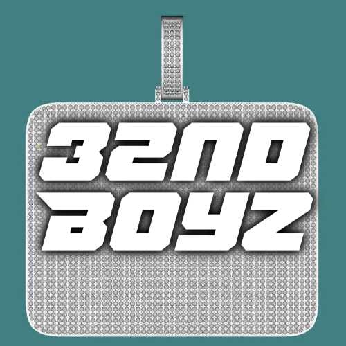 CUSTOM LETTER NECKLACE 3D BIG SQUARE