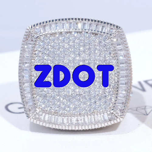 CUSTOM LETTER 3D ICED RING