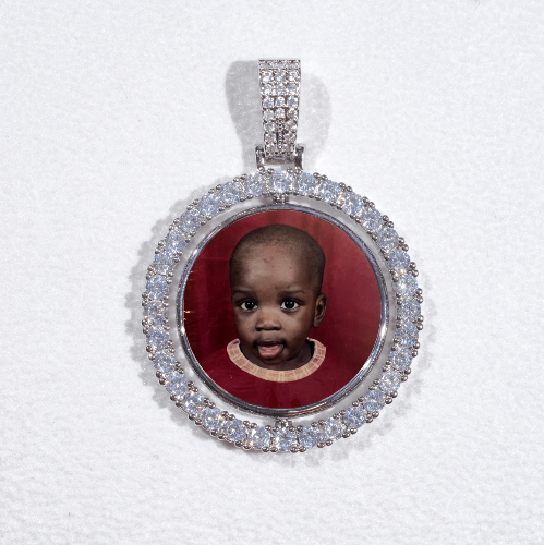3D Spinning 2-Faced Custom Picture Pendant