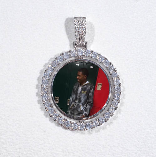 3D Spinning 2-Faced Custom Picture Pendant