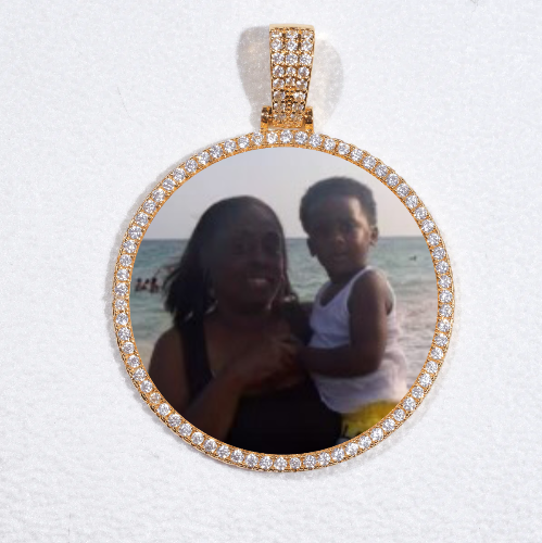 MEDIUM 3D CIRCLE CUSTOM PICTURE PENDANT