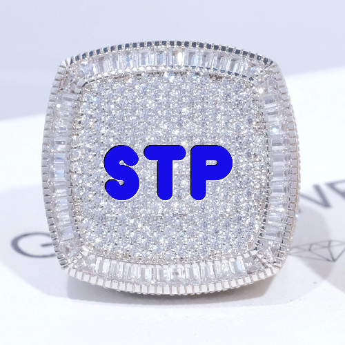 CUSTOM LETTER 3D ICED RING
