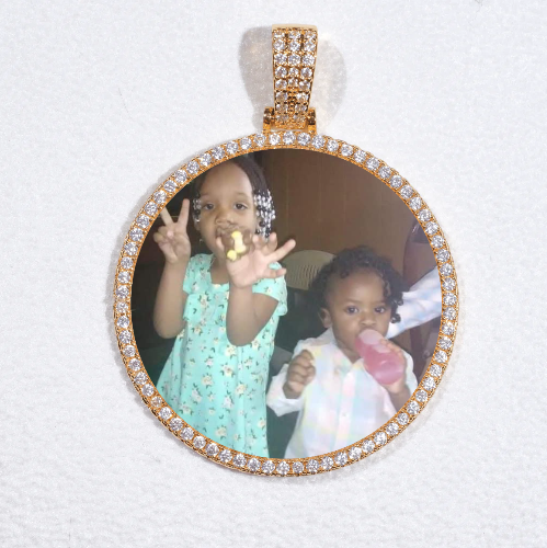 MEDIUM 3D CIRCLE CUSTOM PICTURE PENDANT