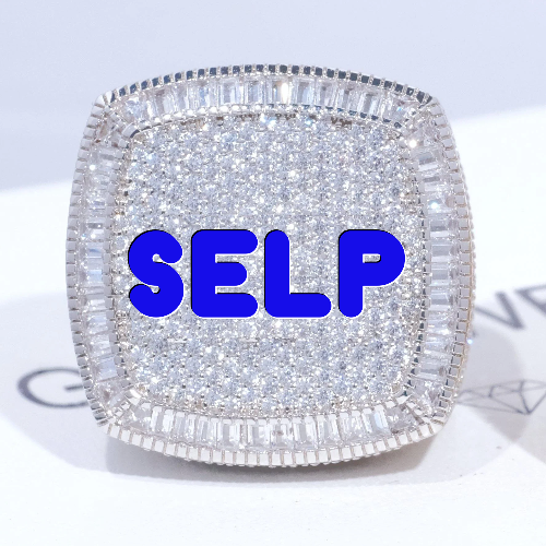 CUSTOM LETTER 3D ICED RING