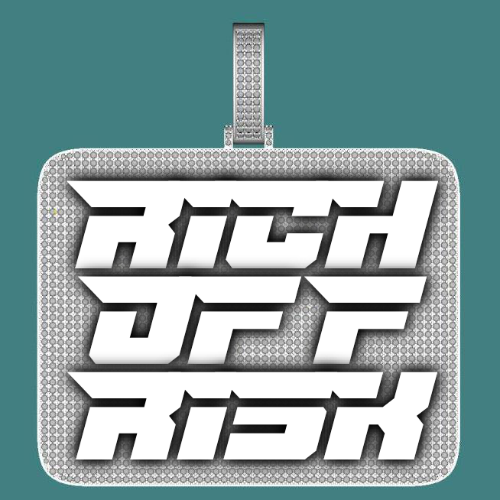 CUSTOM LETTER NECKLACE 3D BIG SQUARE