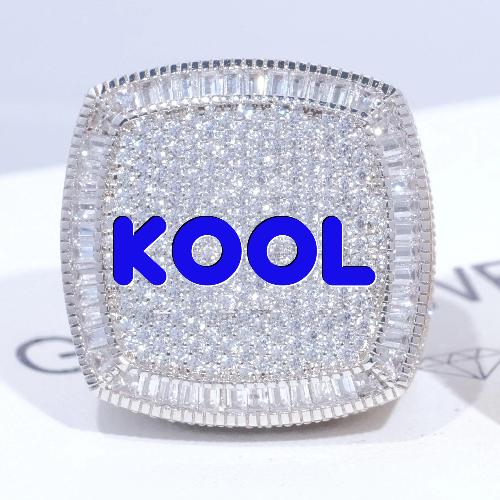 CUSTOM LETTER 3D ICED RING
