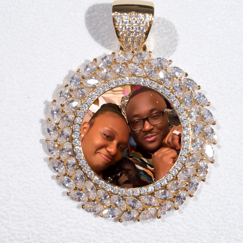 Large 3D Wheat Ear Custom Picture Pendant