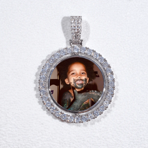 3D Spinning 2-Faced Custom Picture Pendant
