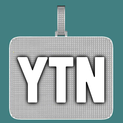 CUSTOM LETTER NECKLACE 3D BIG SQUARE