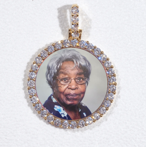 3D CIRCLE CUSTOM PICTURE PENDANT SMALL SIZE