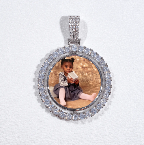 3D Spinning 2-Faced Custom Picture Pendant