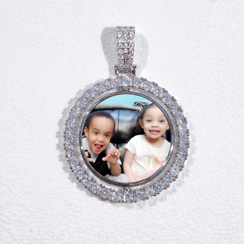 3D Spinning 2-Faced Custom Picture Pendant