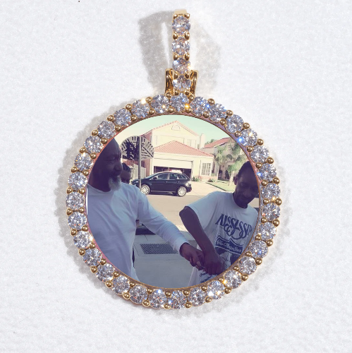 3D CIRCLE CUSTOM PICTURE PENDANT SMALL SIZE