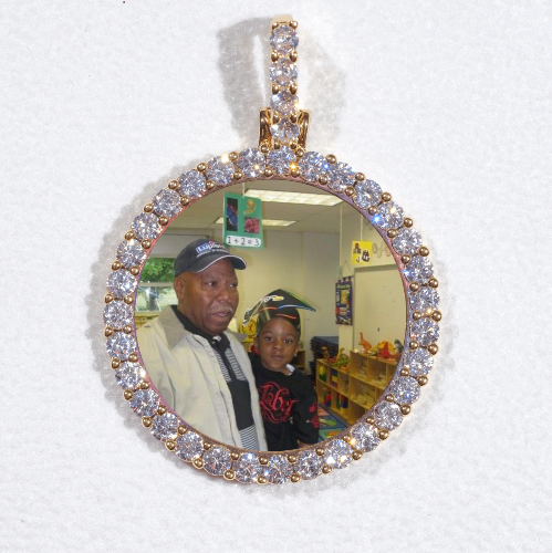 3D CIRCLE CUSTOM PICTURE PENDANT SMALL SIZE