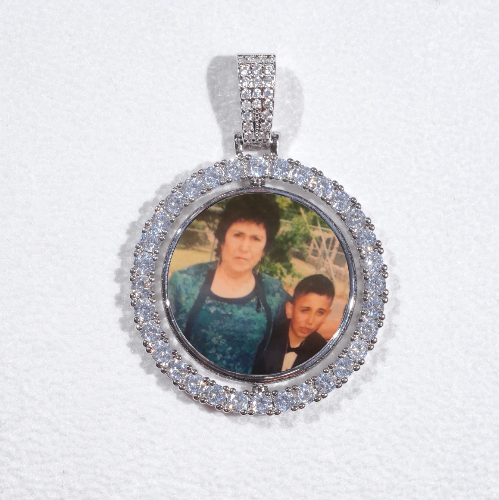 3D Spinning 2-Faced Custom Picture Pendant