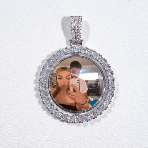 3D Spinning 2-Faced Custom Picture Pendant